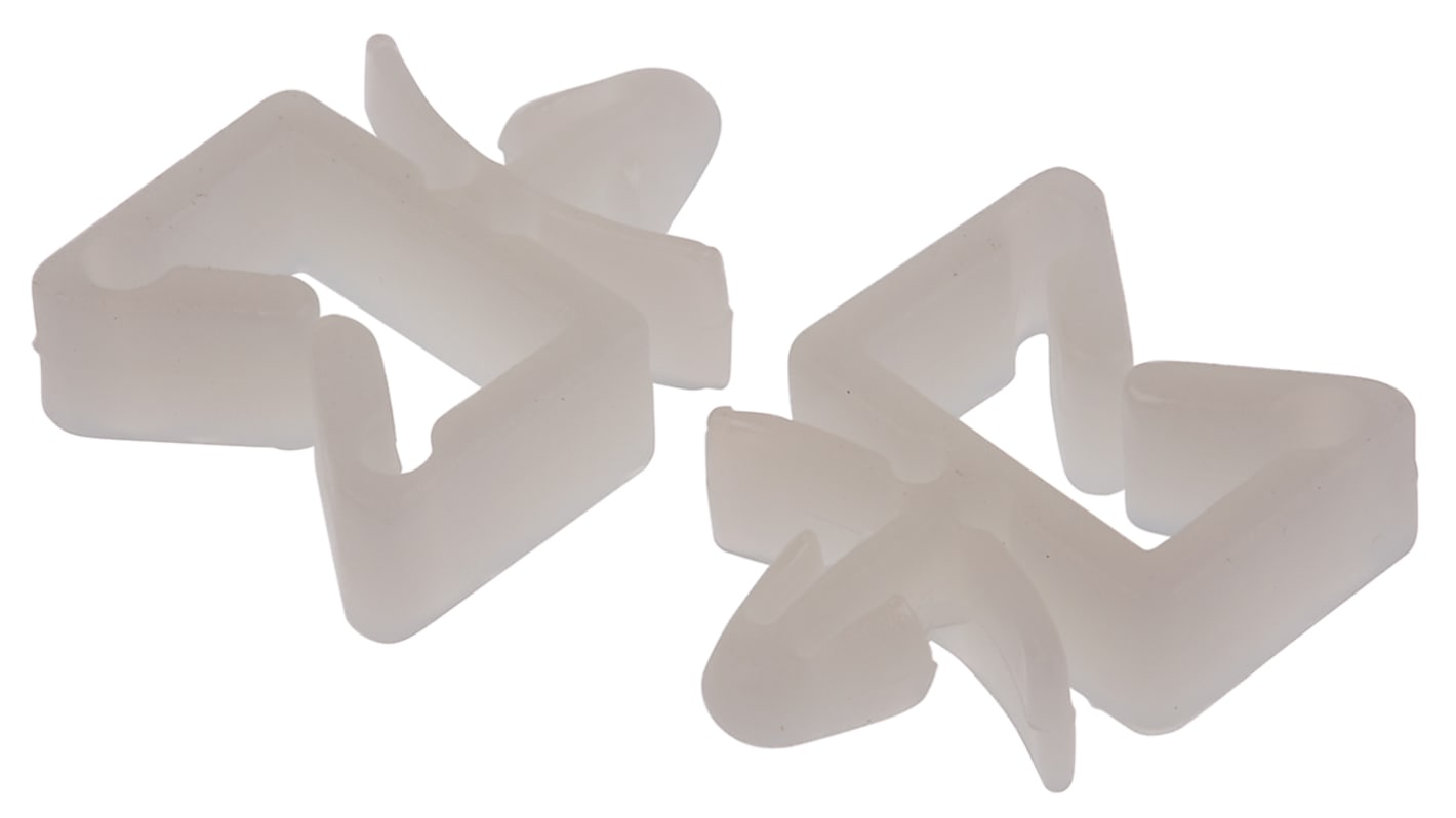 RS PRO Natural Nylon Wire Saddle, 4.8mm Max. Bundle
