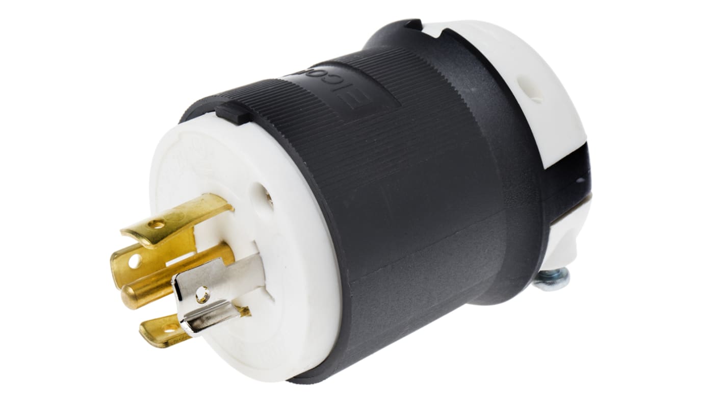 RS PRO Netzstecker Kabel, 3P+E, NEMA L21 - 20P, 120/208 V / 20A Schwarz, für USA