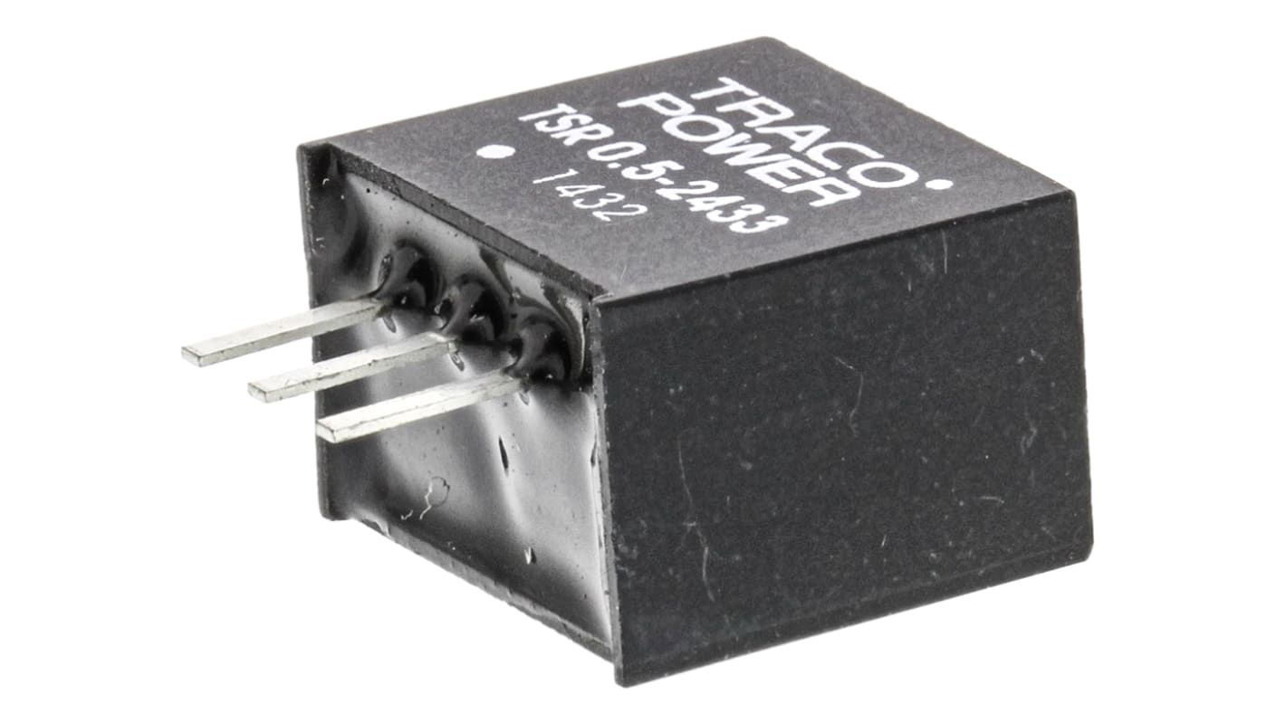 TRACOPOWER スルーホール スイッチングレギュレータ 4.75 → 32V dc To 3.3V dc 500mA