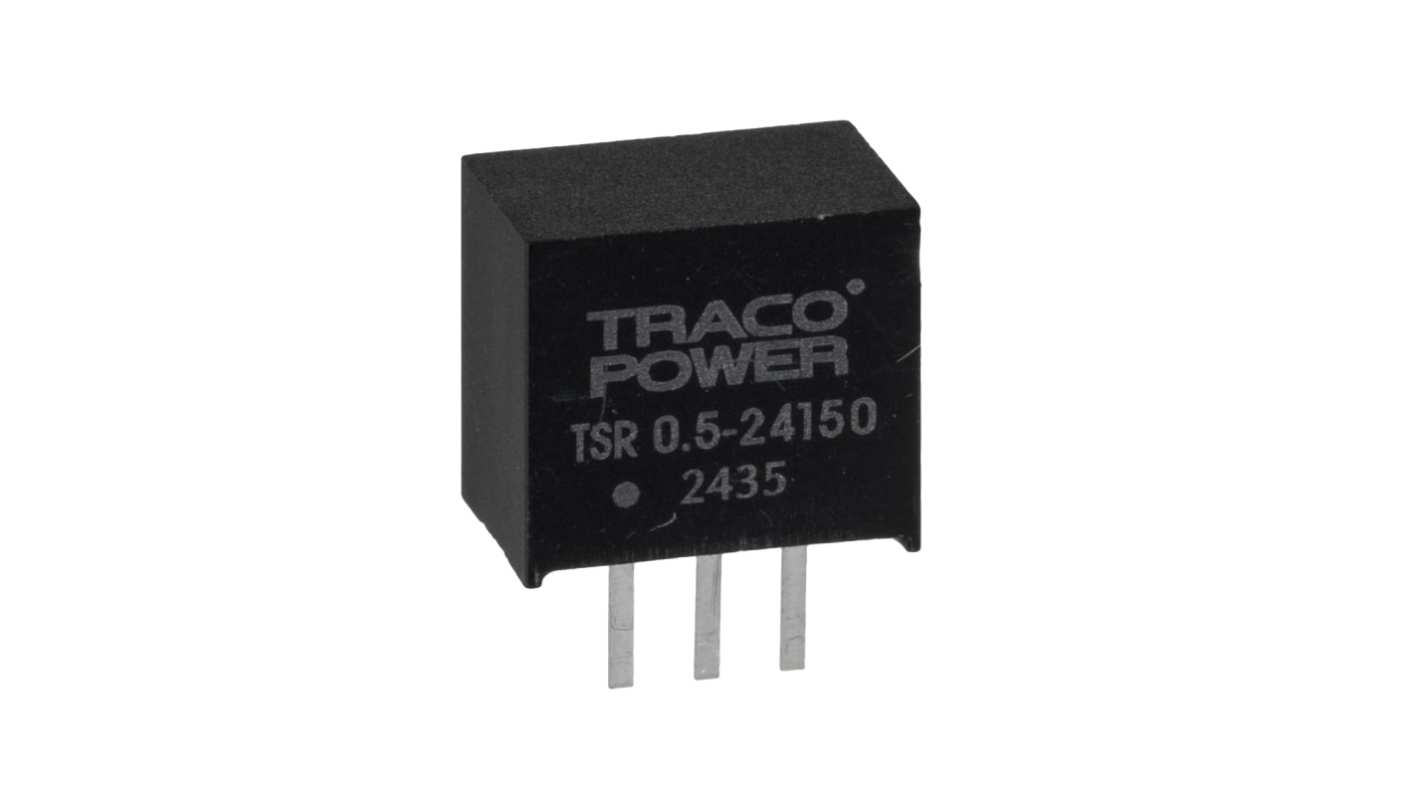 TRACOPOWER TSR 0.5 Schaltregler, Eingang 18 → 32V dc / Ausgang 15V dc, 1 Ausg., 500mA, Durchsteckmontage