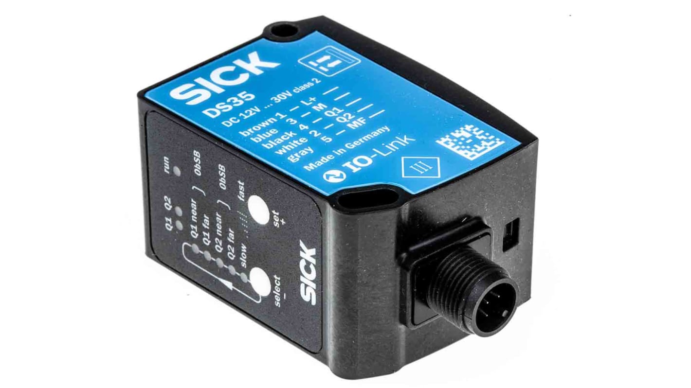 Sick Background Suppression Distance Sensor, Block Sensor, 50 mm → 3.1 m Detection Range IO-LINK