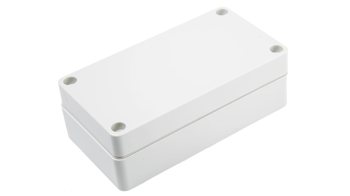 Hammond 1554 Series Grey ABS Enclosure, IP66, Grey Lid, 120 x 65 x 40.5mm