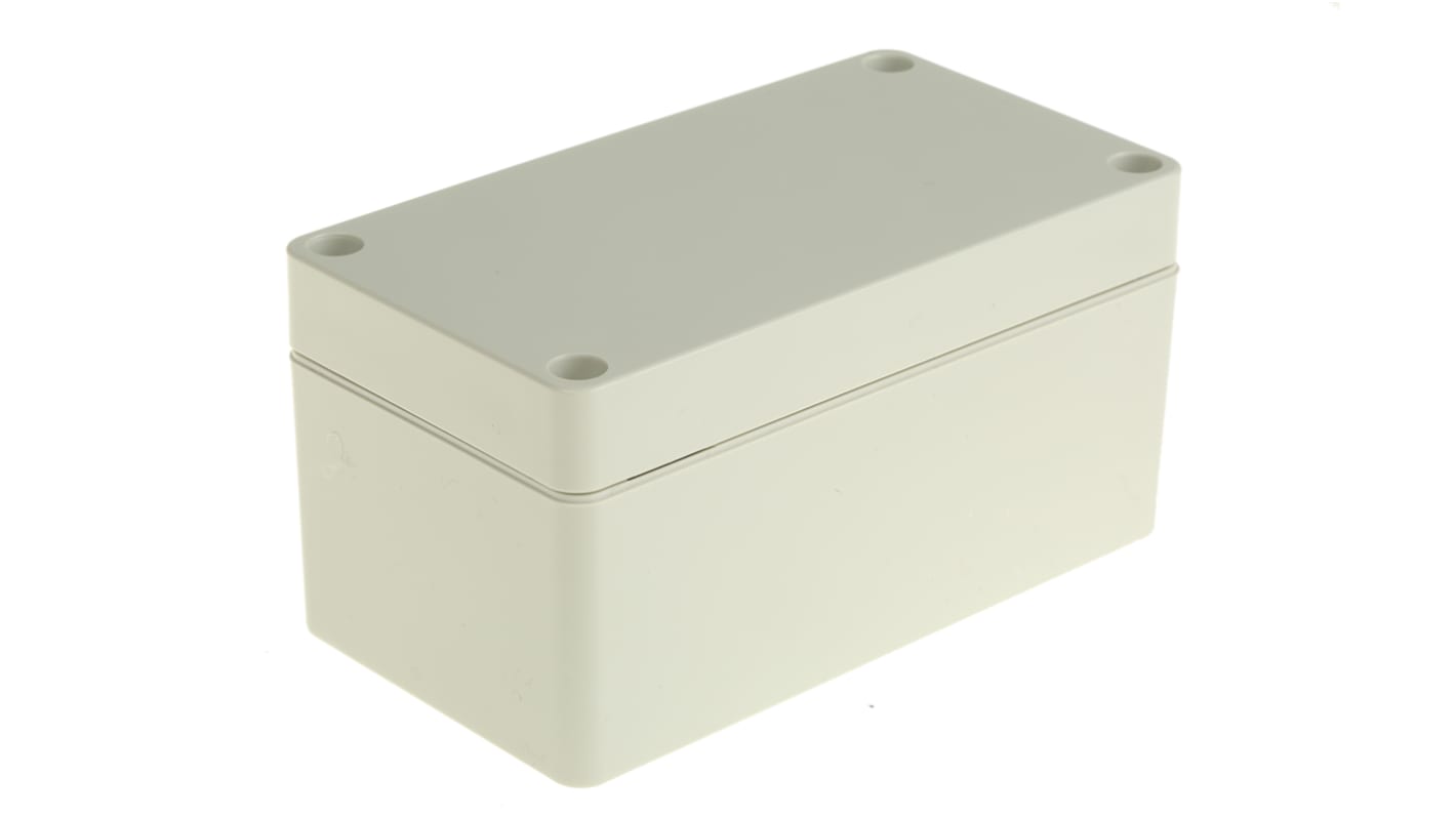 Hammond 1554 Series Grey ABS Enclosure, IP66, Grey Lid, 120 x 65 x 60.5mm