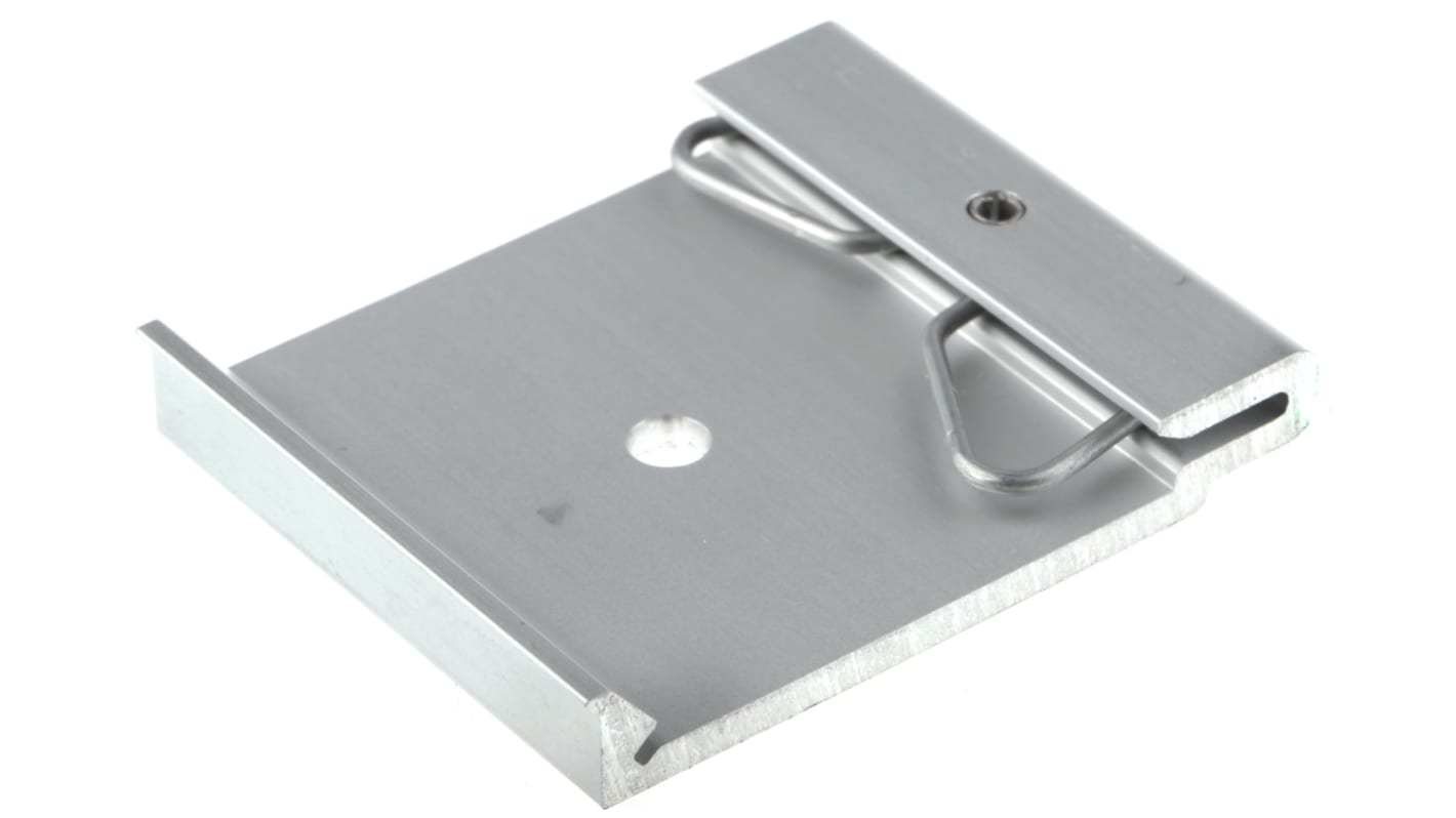 Hammond 1427 Series Aluminium DIN Rail Clip for Use with 35 mm DIN Rail, 42 x 8 x 51.36mm