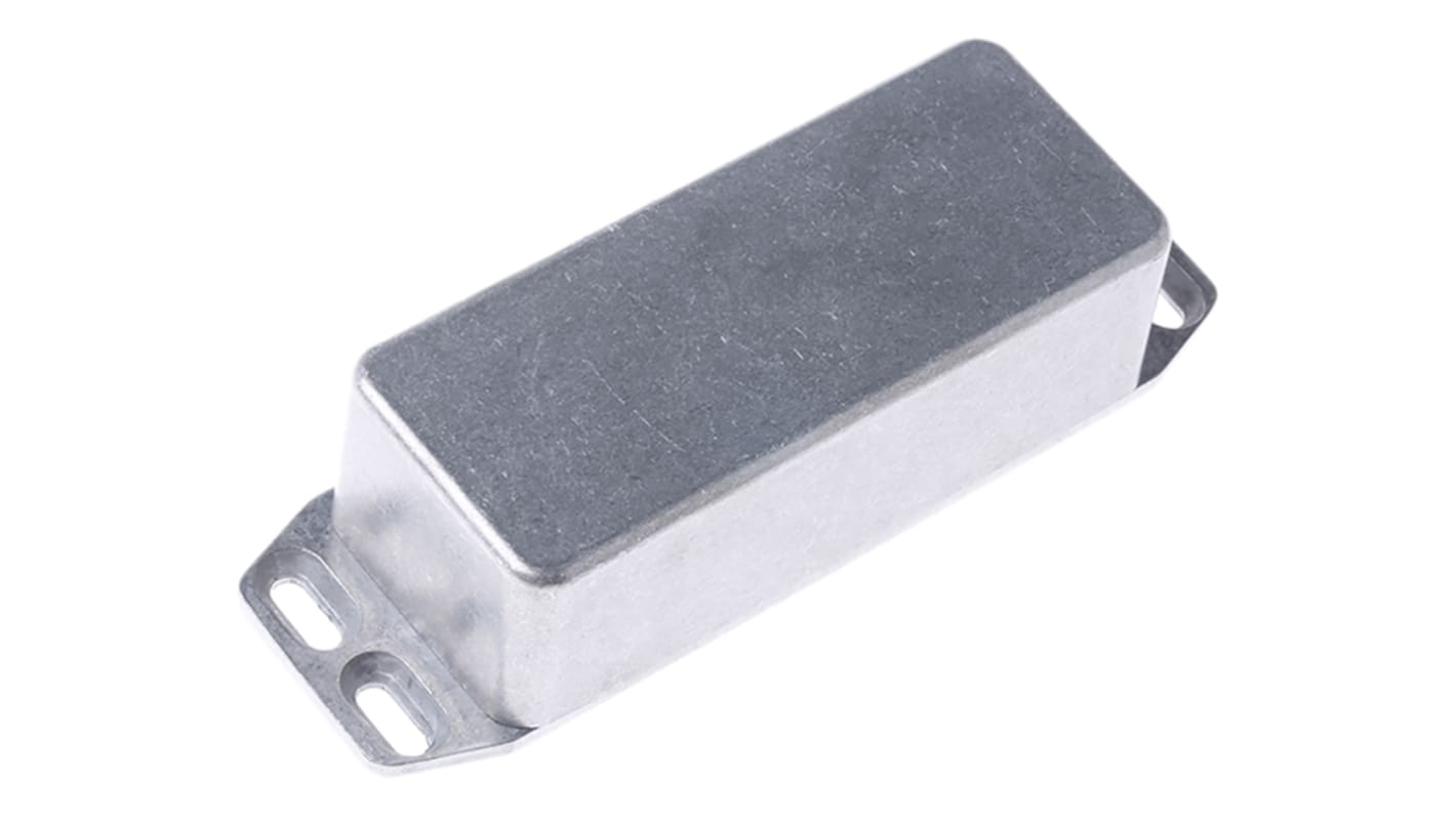 Hammond 1590 Series Natural Die Cast Aluminium Enclosure, IP65, Flanged, Natural Lid, 92.6 x 38.5 x 31mm