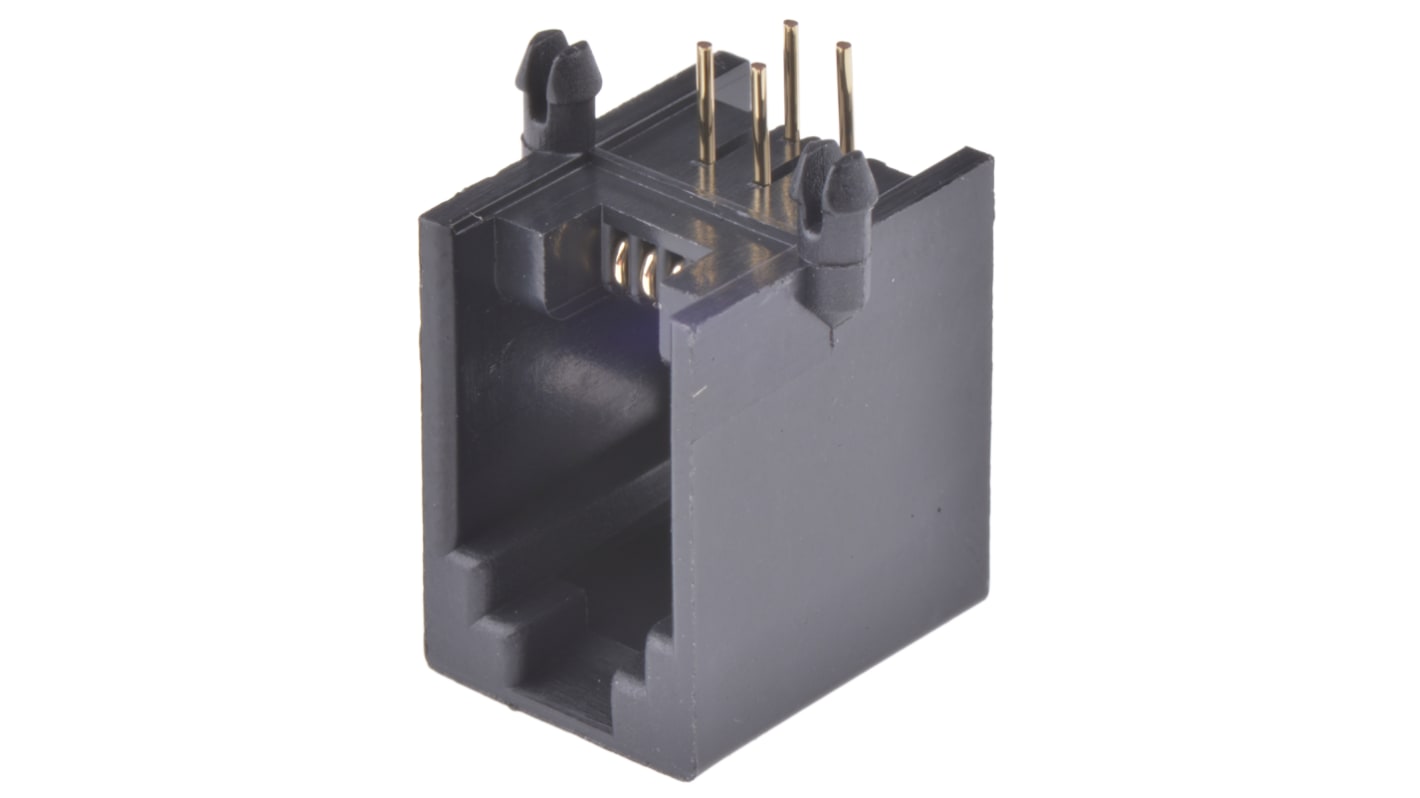 Wurth Elektronik WR-MJ Series Female RJ22 Connector, Through Hole Right Angle 4P4C -Way