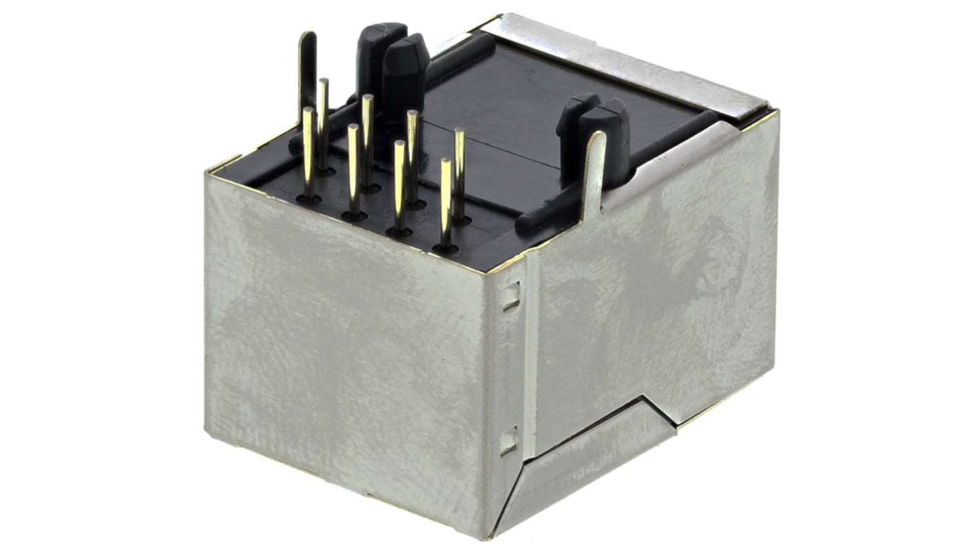 Wurth Elektronik RJ45五类接口, PCB安装, 8路, 水平, WR-MJ系列