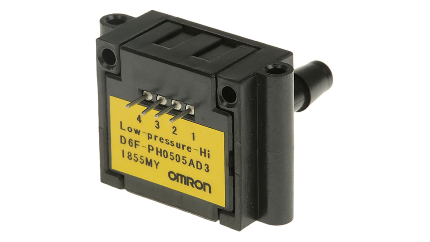 Omron Pressure Sensor, -50Pa Min, 50Pa Max, I2C Output, Differential Reading