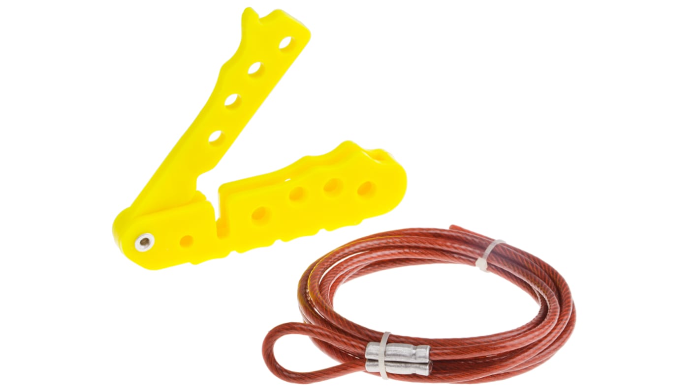 Blocco del cavo RS PRO in Nylon, PVC, Acciaio, 4 fori di bloccaggio, grillo da 7.25mm