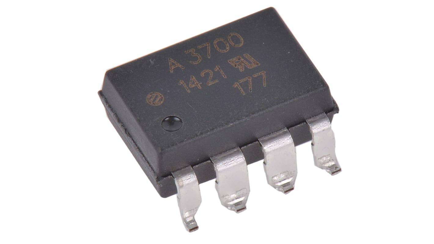 Broadcom, HCPL-3700-300E AC/DC Input, Input CMOS Output Optocoupler, Surface Mount, 8-Pin DIP