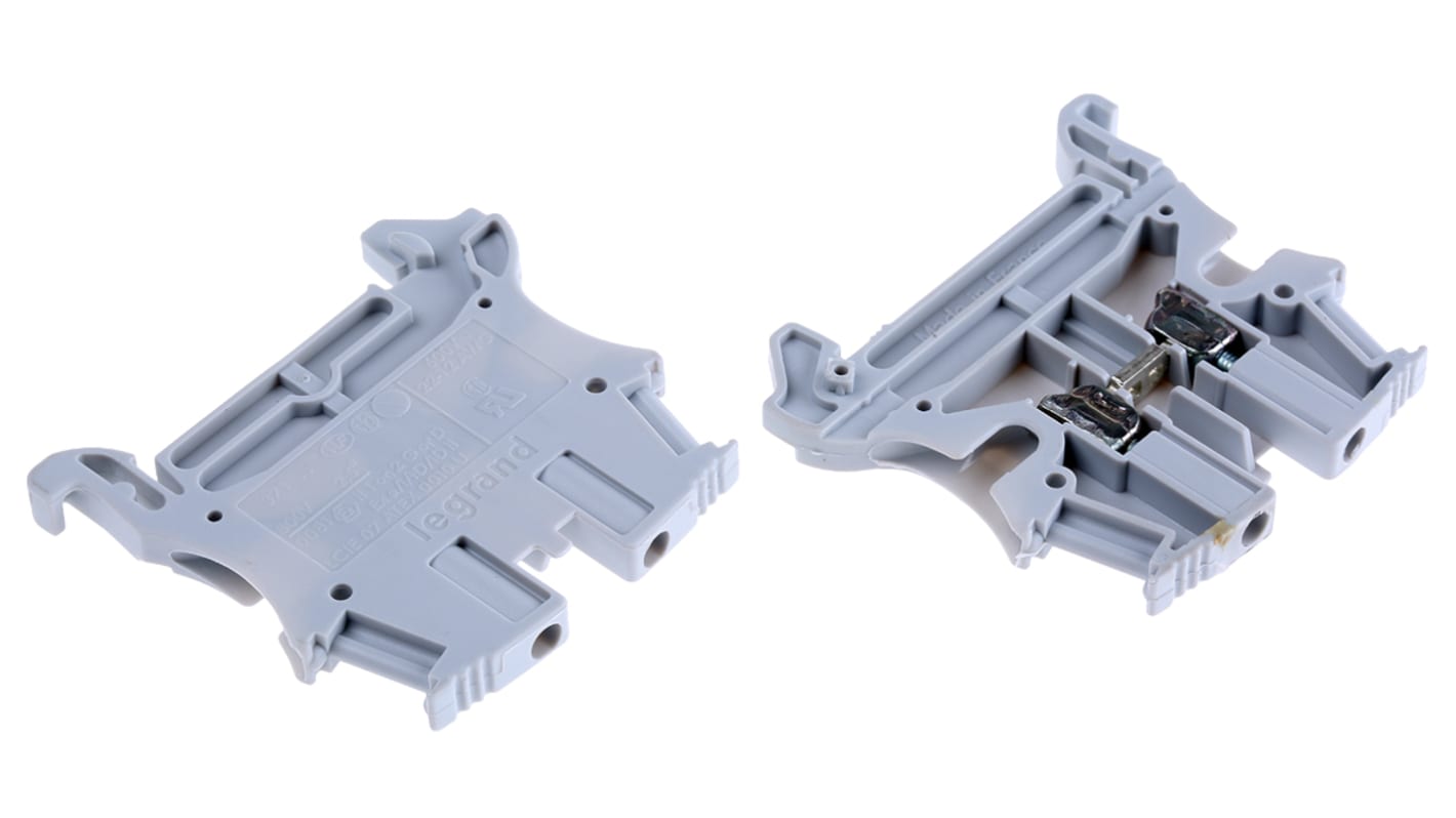 Legrand 0 371 60 Viking 3 Series Grey, 2.5mm², Single-Level, Screw Termination