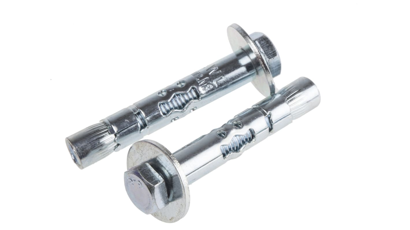 RawlPlug Steel Anchor Bolt M8 x 60mm, 10mm Fixing Hole