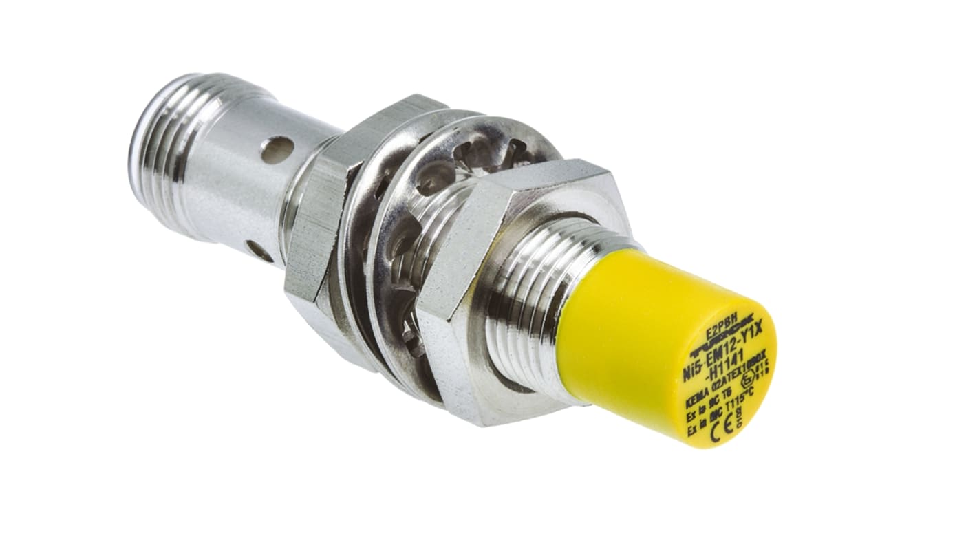 Turck Inductive Barrel-Style Proximity Sensor, M12 x 1, 5 mm Detection, NAMUR Output, 8.2 V dc, IP67