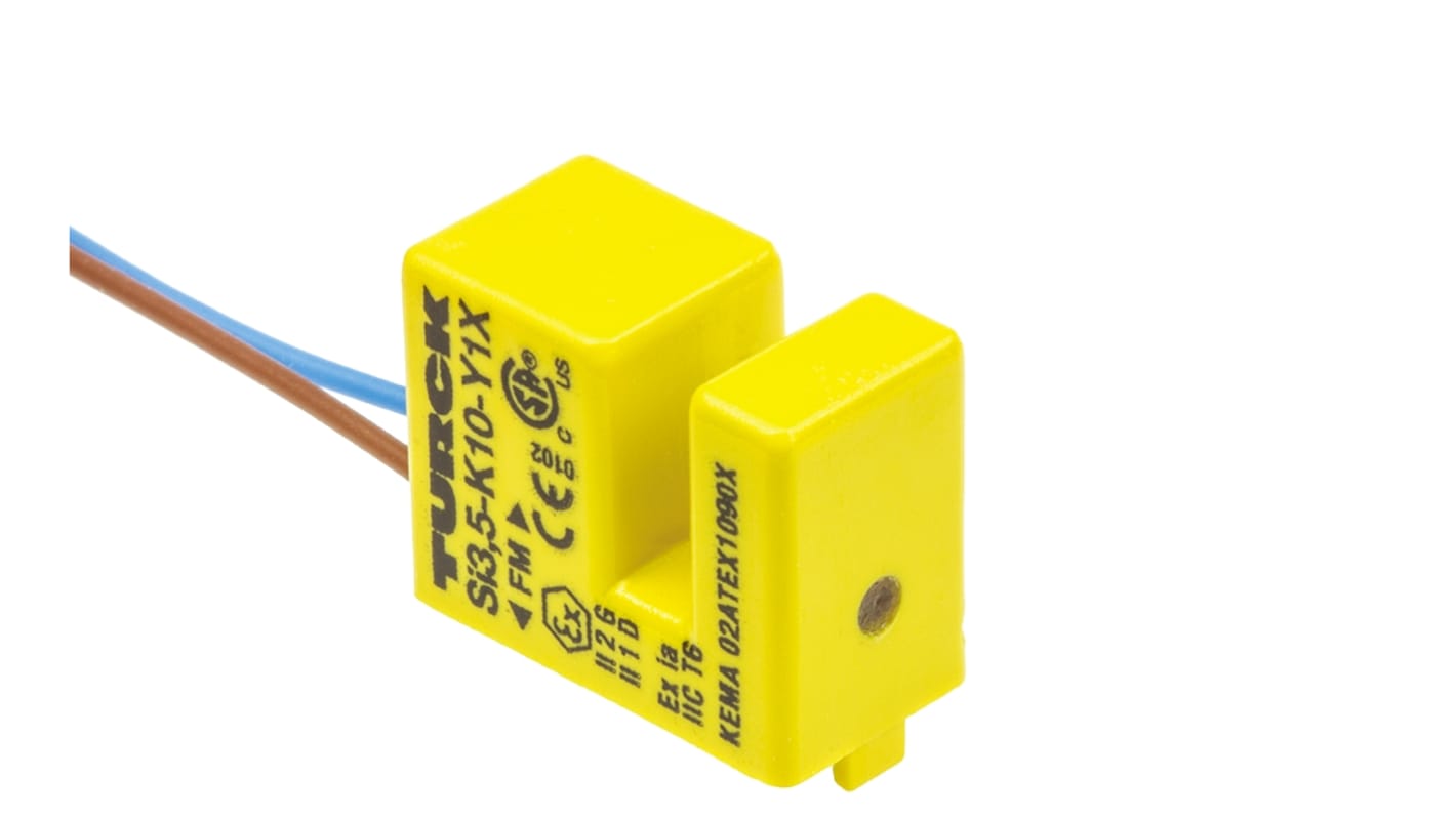 Turck Inductive Slot-Style Proximity Sensor, 3.5 mm Detection, NAMUR Output, 8.2 V dc, IP67