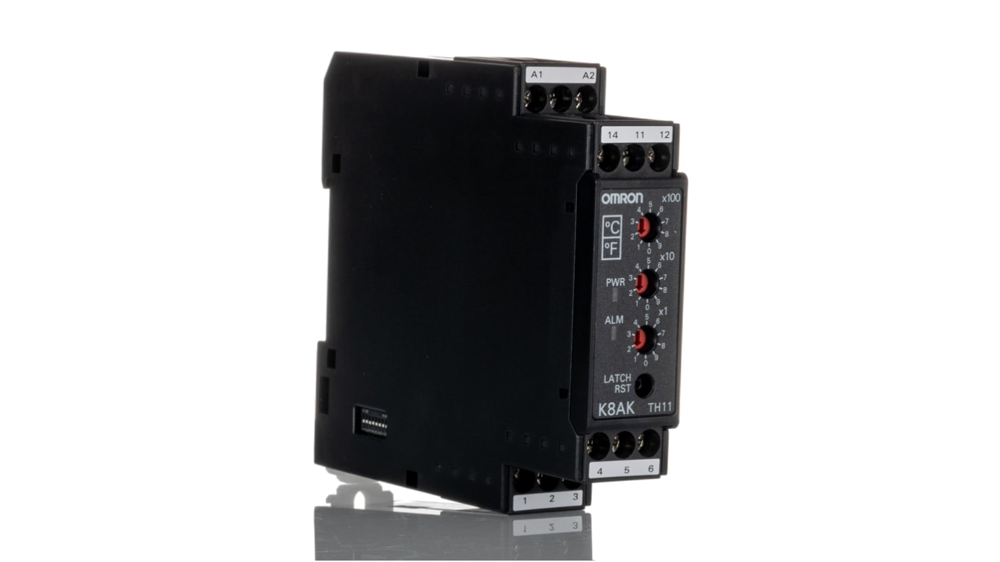 Omron Temperature Monitoring Relay, SPDT, DIN Rail