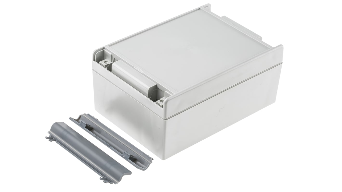 ROLEC Techno Plus Series Grey Plastic Enclosure, IP67, Grey Lid, 160 x 110 x 70mm