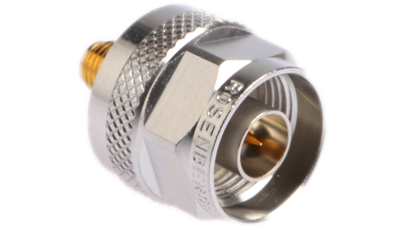 Rosenberger 同軸変換アダプタ N型 - SMA プラグ - ジャック Rosenberger 同軸変換アダプタ N型 - SMA プラグ - ジャック