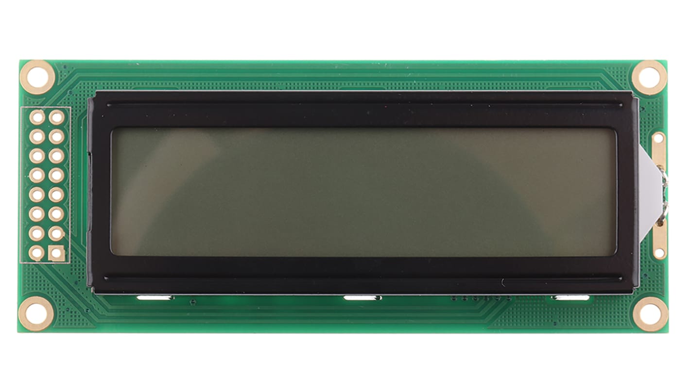 Midas MC21605B6W-FPTLW Alphanumeric LCD Display White, 2 Rows by 16 Characters, Transflective