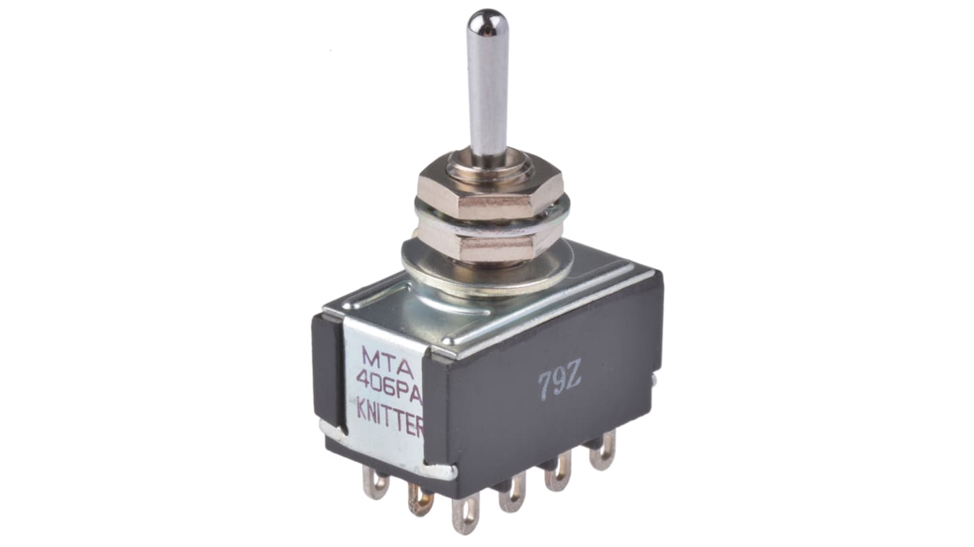 MTA 406 PA | KNITTER-SWITCH トグルスイッチ, On-On-On, 4PDT