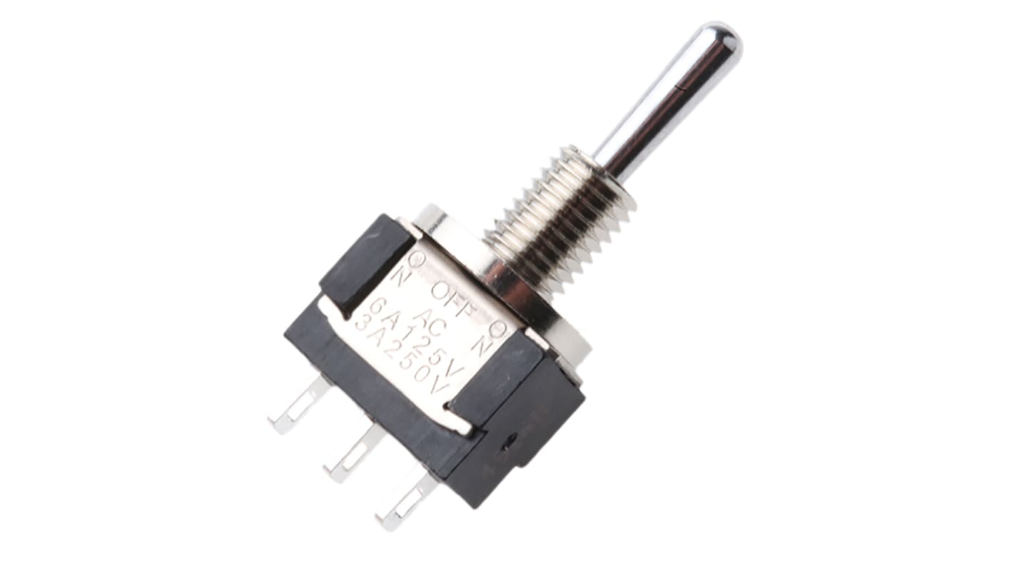 Interruttore a levetta IP67 On-Off-(On) SPDT con terminali A saldare