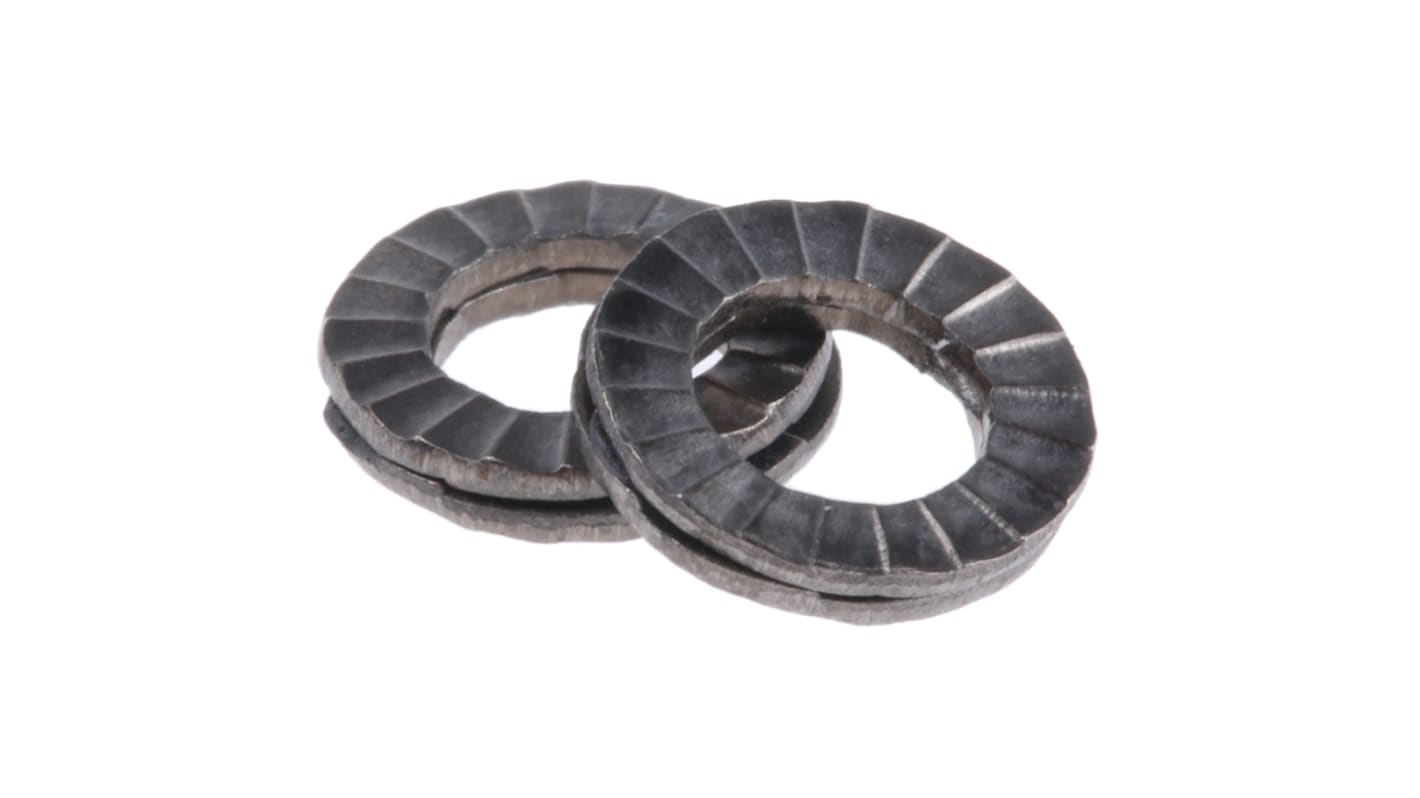 Heico A4 316 Stainless Steel Wedge Lock Washers, M5