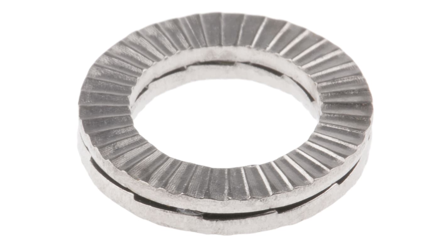 A4 316 Stainless Steel Wedge Lock Washers, M10