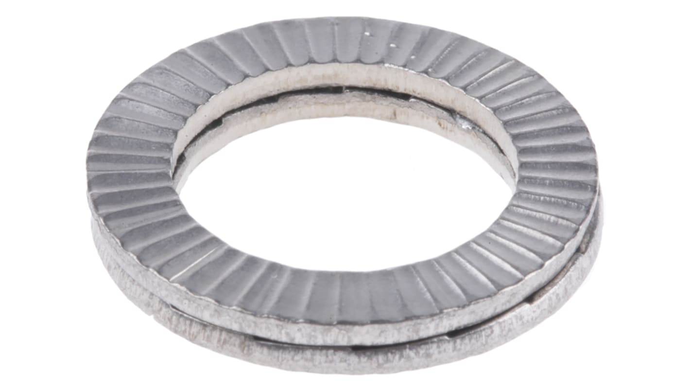 A4 316 Stainless Steel Wedge Lock Washers, M12