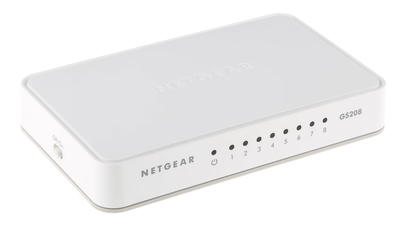 Netgear GS208, Unmanaged 8 Port Ethernet Switch