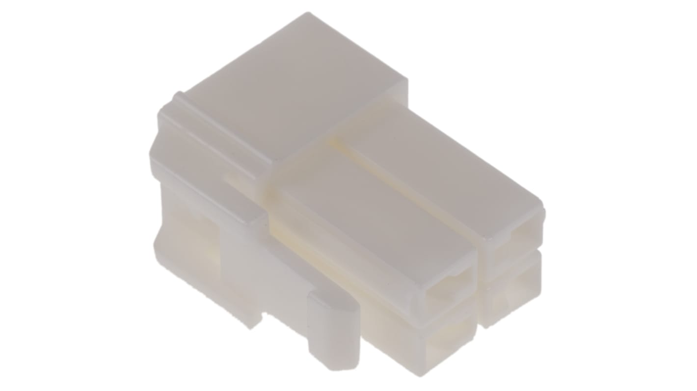 JST, HLP Male Connector Housing, 3.96mm Pitch, 4 Way, 2 Row