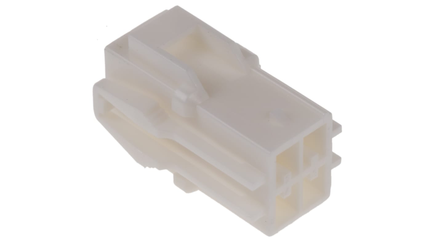 JST, HLR Female Connector Housing, 3.96mm Pitch, 4 Way, 2 Row