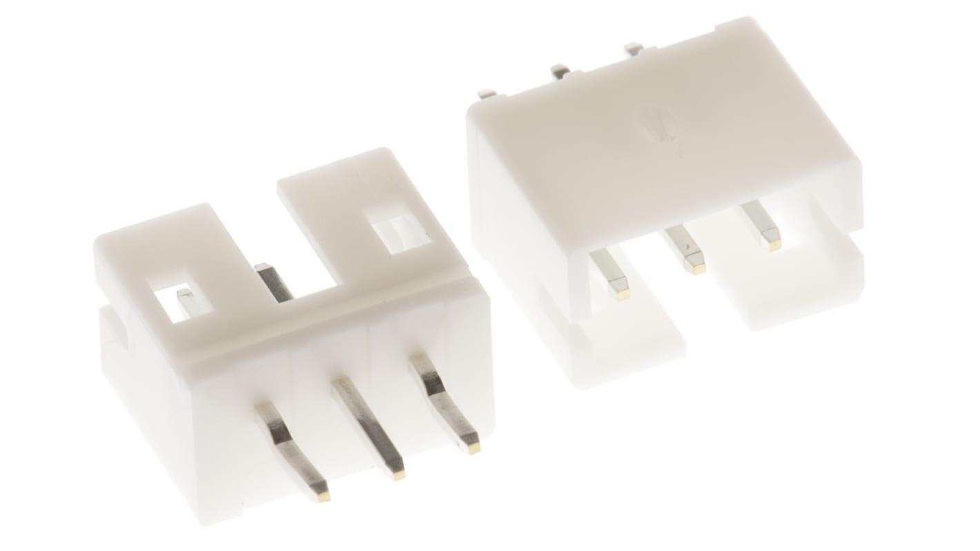 JST PH Series Straight Through Hole PCB Header, 3 Contact(s), 2.0mm Pitch, 1 Row(s), Shrouded