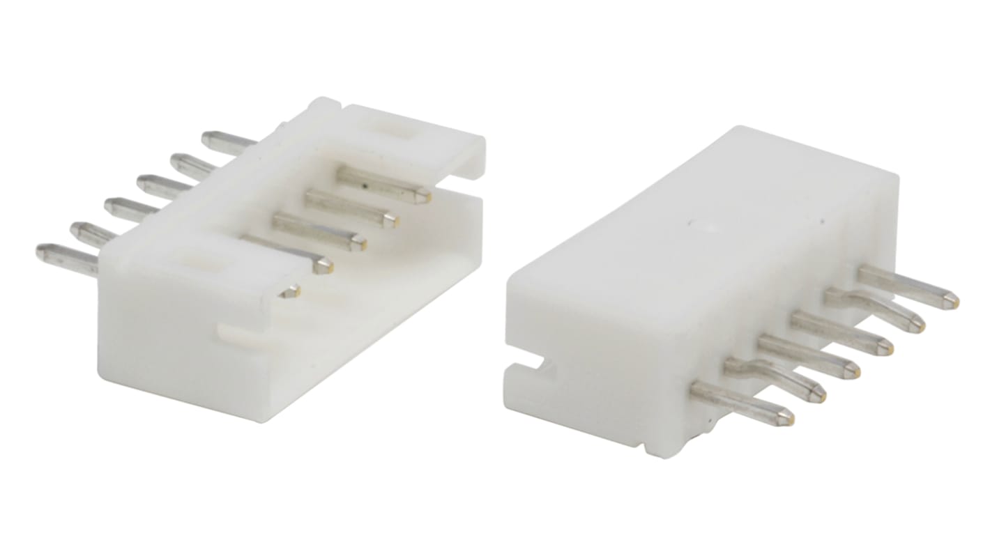 JST PH Series Straight Through Hole PCB Header, 6 Contact(s), 2.0mm Pitch, 1 Row(s), Shrouded