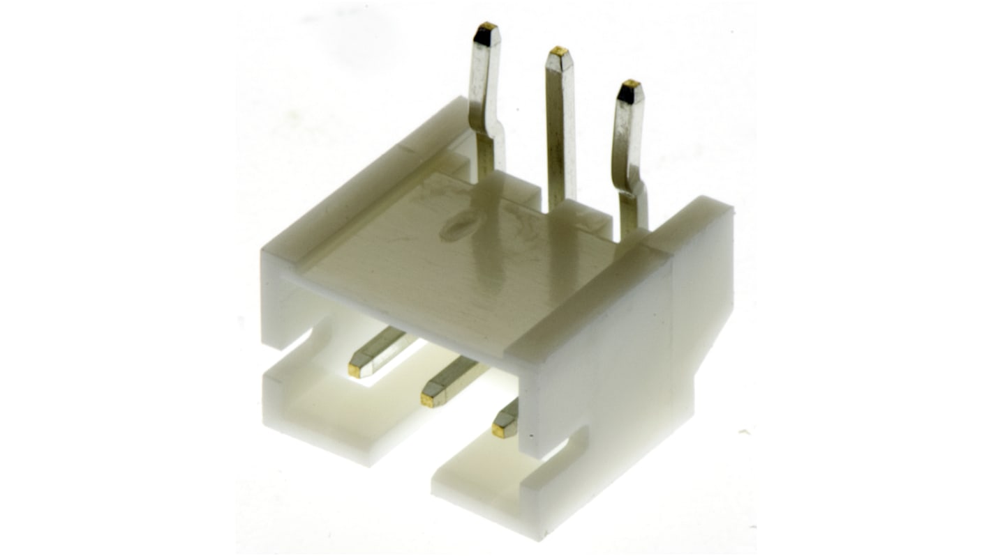 Conector macho para PCB Ángulo de 90° JST serie PH de 3 vías, 1 fila, paso 2.0mm, para soldar, Montaje en orificio