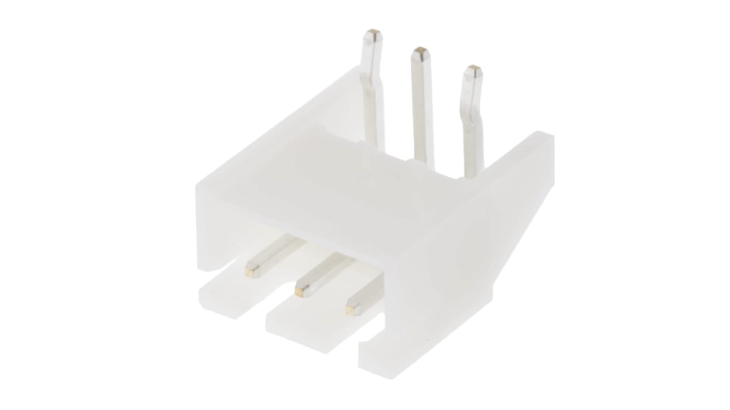 JST ライトアングル 基板接続用ピンヘッダ 3極 2.5mm 1列, スルーホール実装