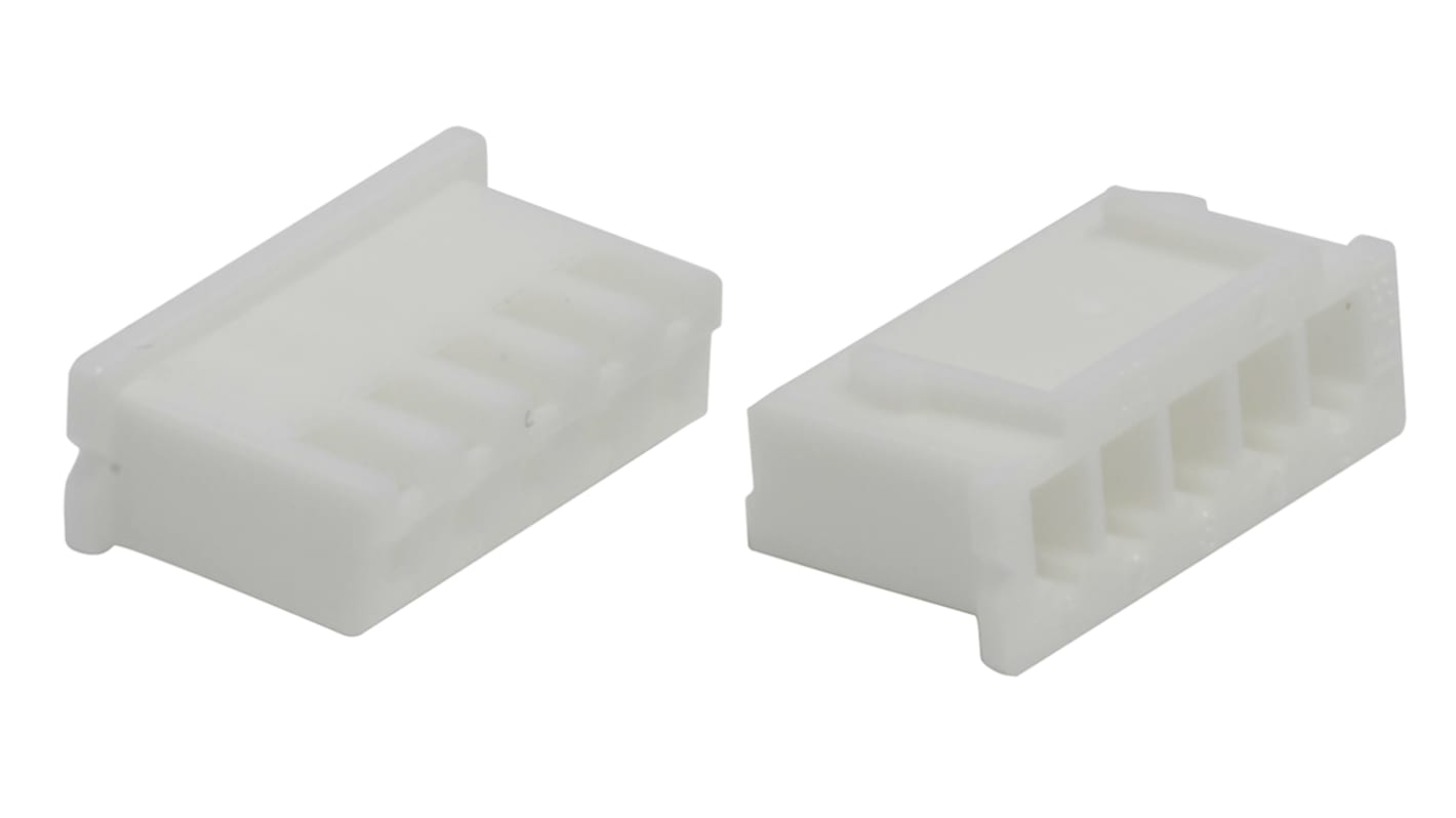 JST, XHP Female Connector Housing, 2.5mm Pitch, 5 Way, 1 Row