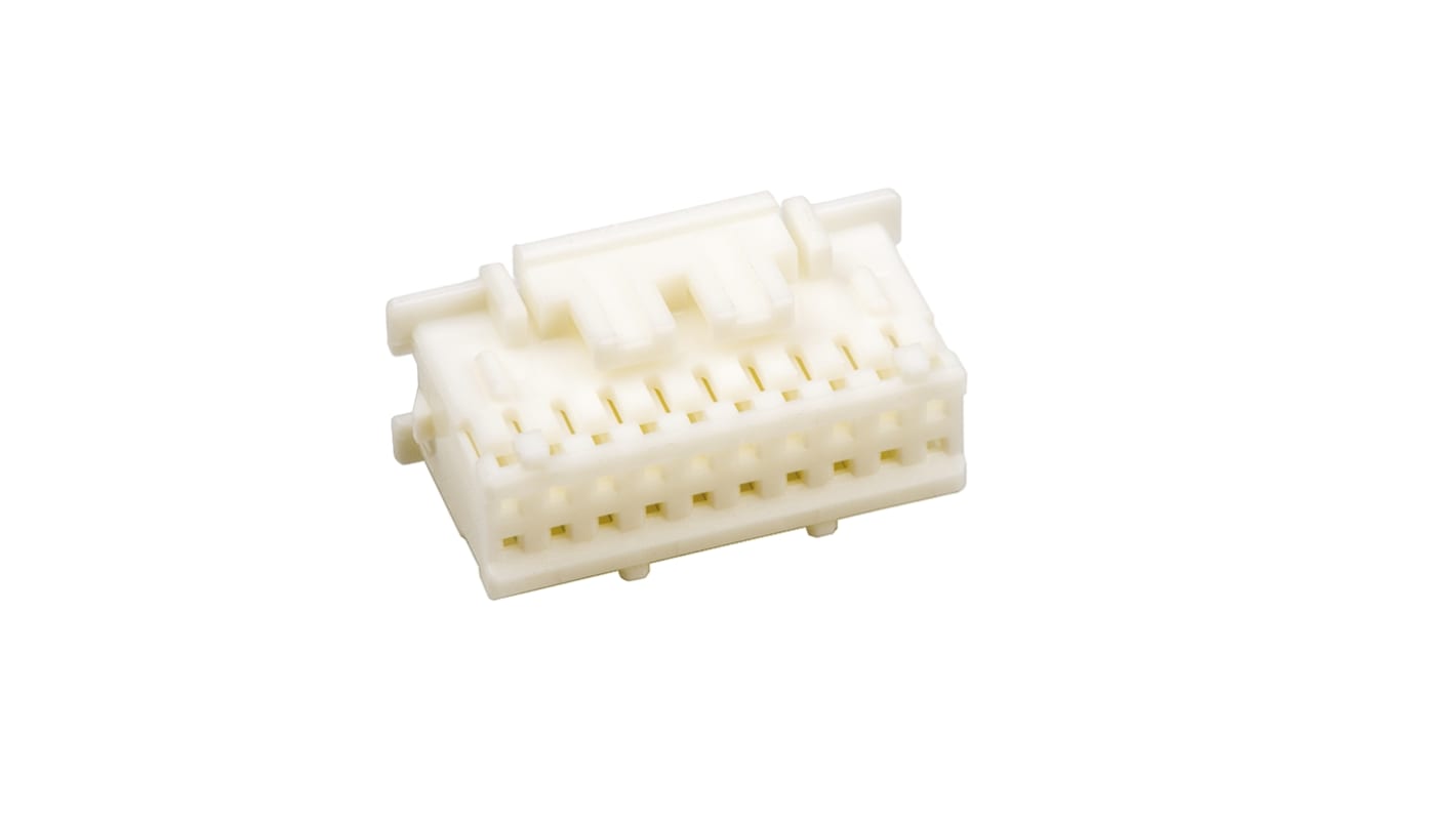 JST, PADP Female Connector Housing, 2mm Pitch, 20 Way, 2 Row