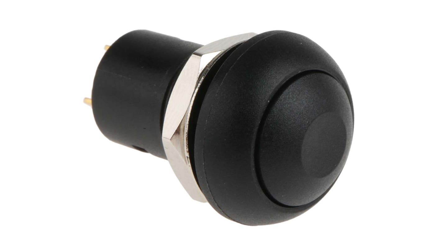 RS PRO Miniature Push Button Switch, Latching, PCB, 13.6mm Cutout, SPST, 30V dc, IP67