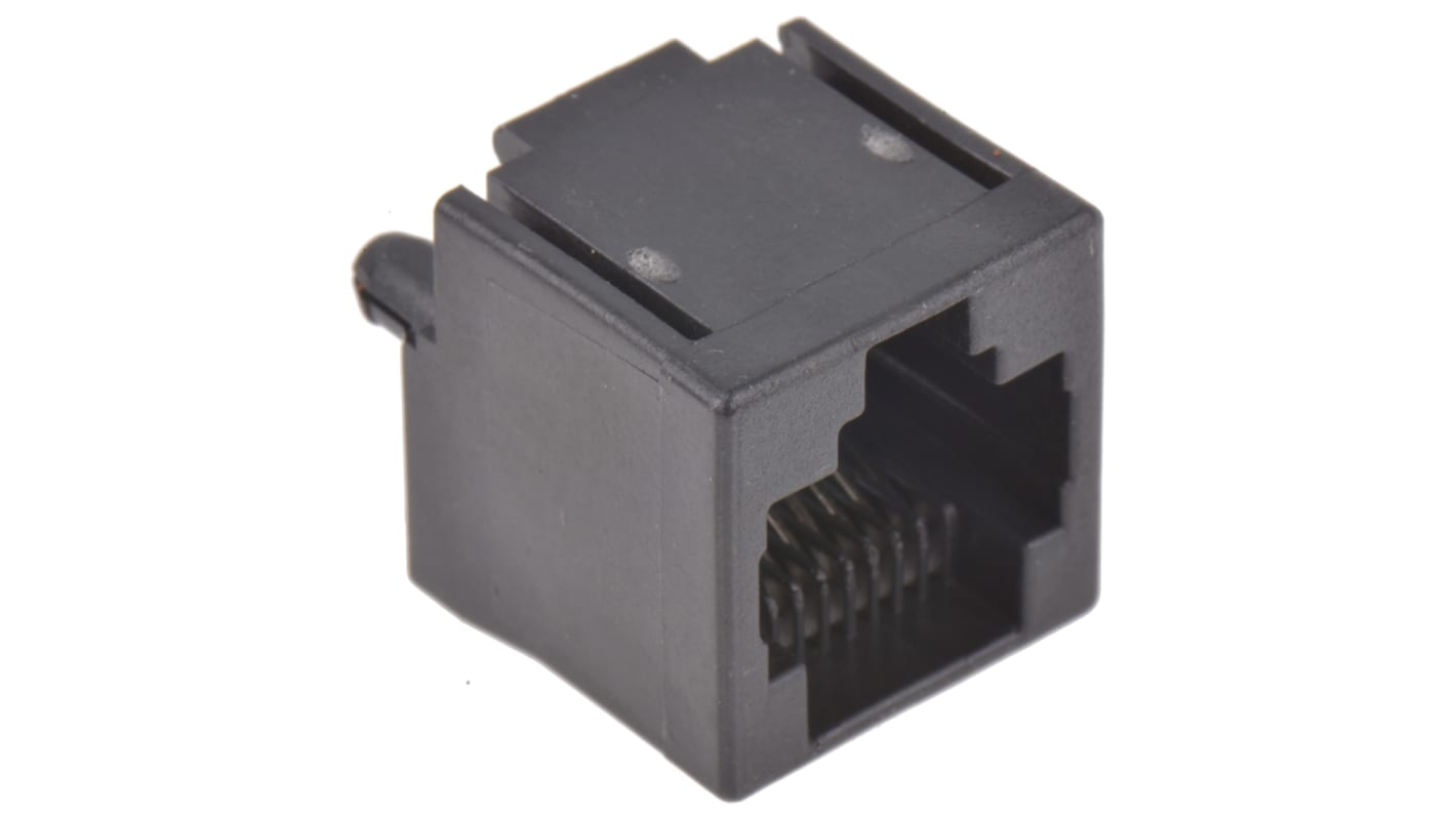 TE Connectivity 5556416 Series Female RJ45 Connector, PCB Mount, Cat3 Straight 1 Port 8 -Way