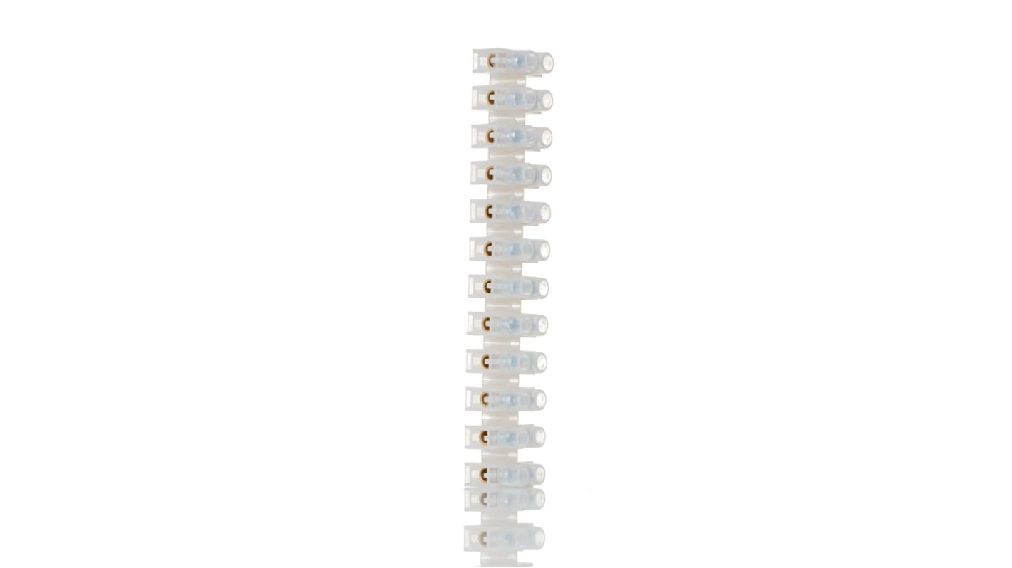 HellermannTyton Terminal Strip, 5A, 6 mm² Wire, Screw Termination