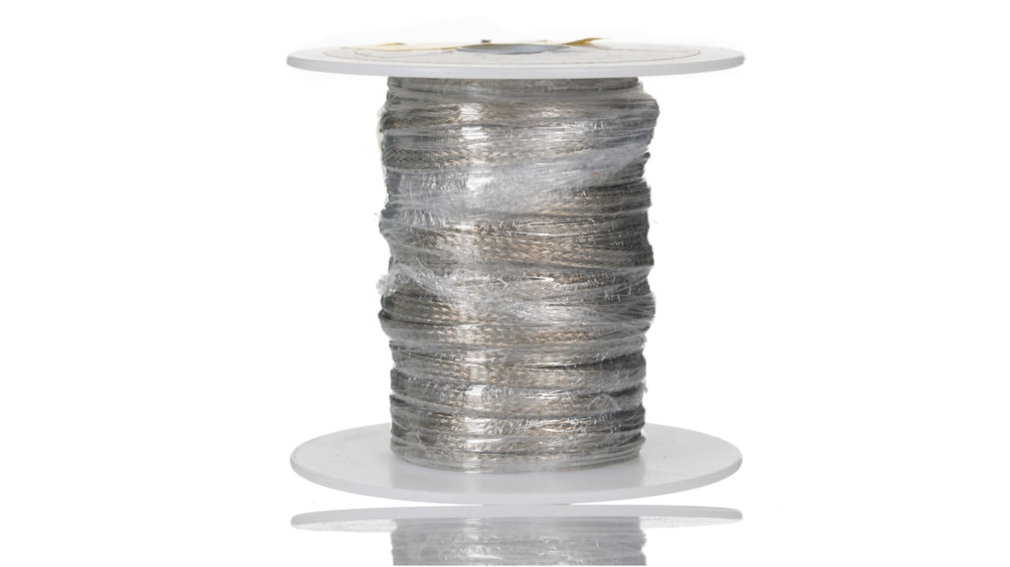 Alpha Wire Geflochtenes Kabel, Masseband Kupfer verzinnt 25 A 30m