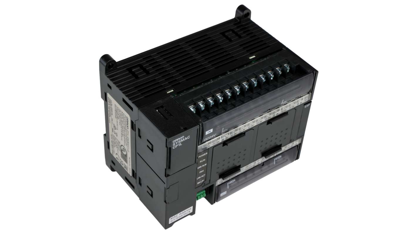 Controlador lógico Omron CP1L-EM, 18 entradas tipo dc, 12 salidas tipo PNP, comunicación Ethernet