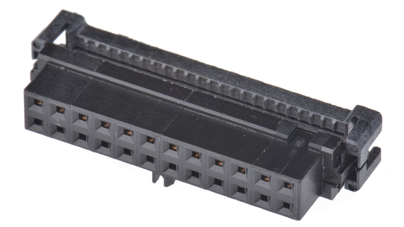 TE Connectivity 24-Way IDC Connector Socket for Cable Mount, 2-Row