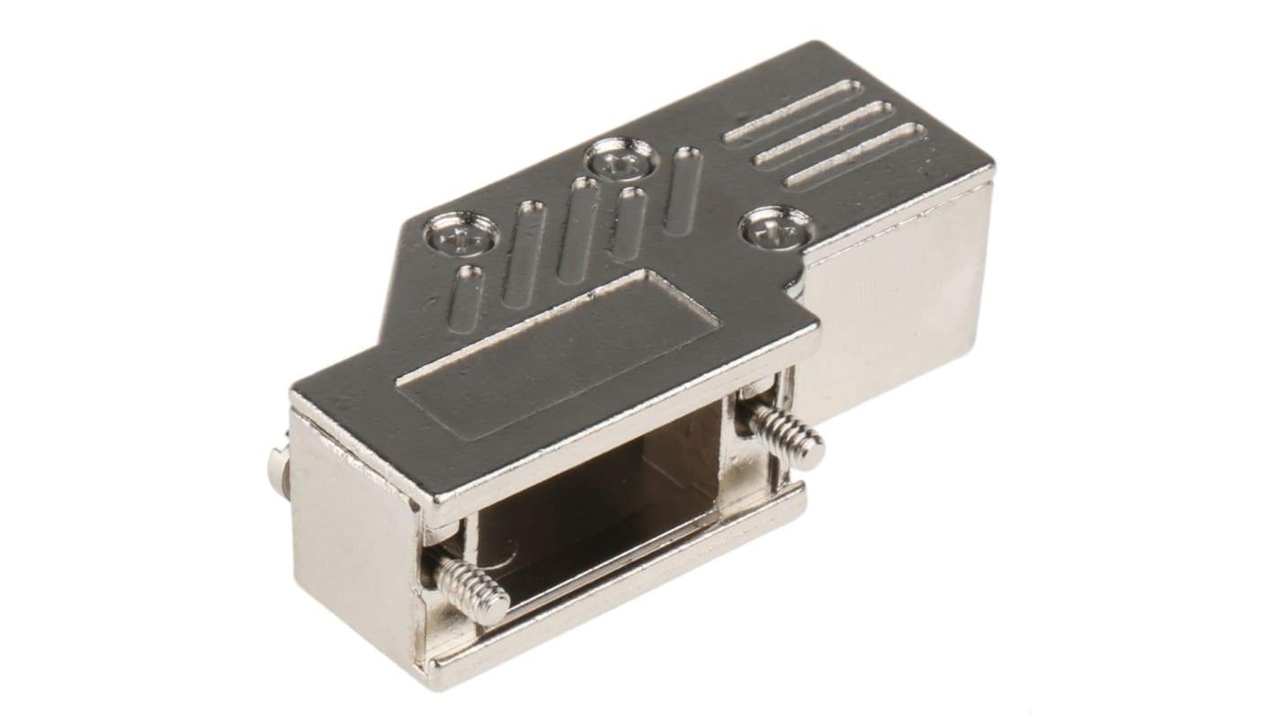 MH Connectors MHDCMR Series Zinc Right Angle D Sub Backshell, 9 Way, Strain Relief