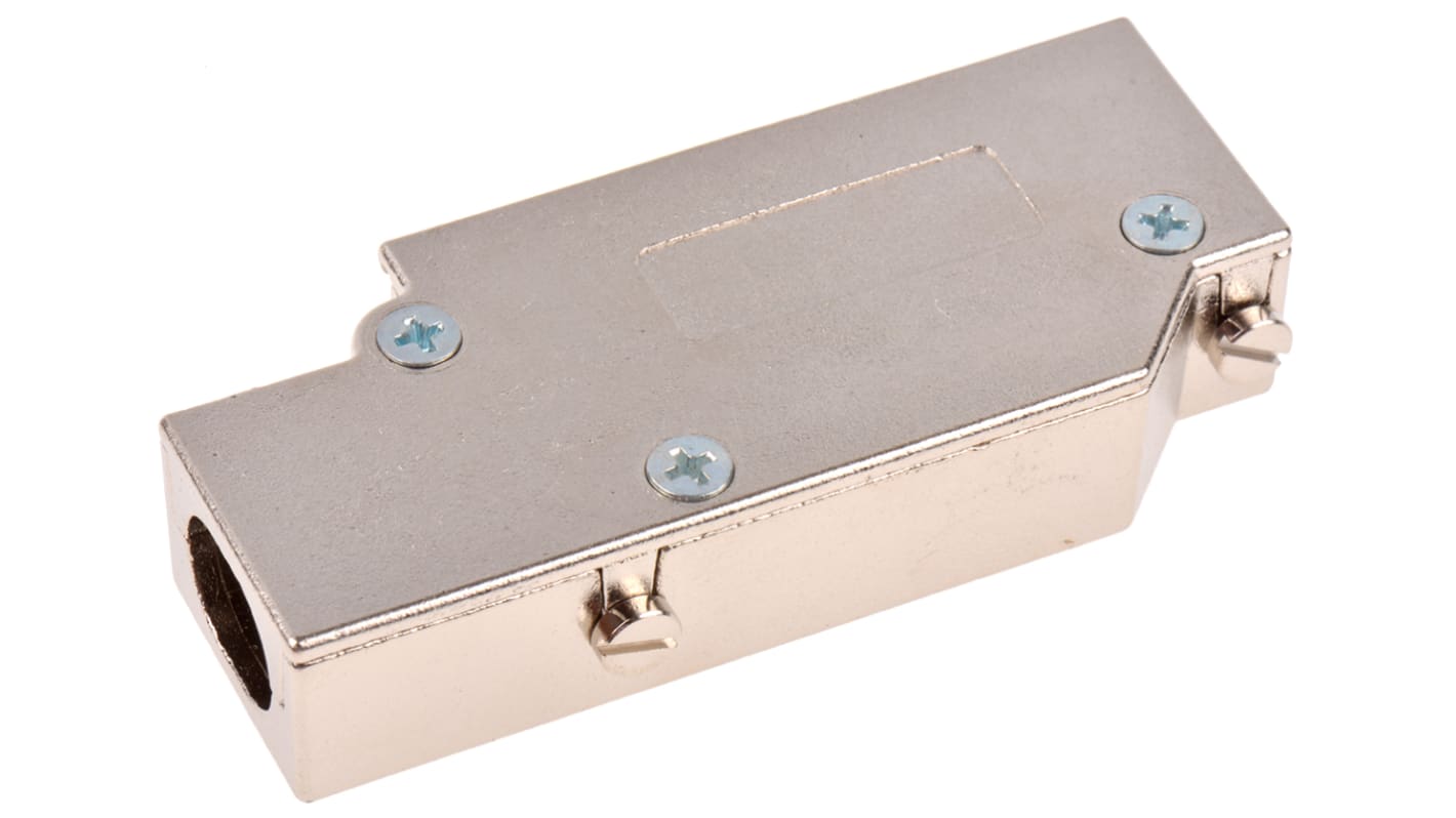 MH Connectors MHDCMR Sub-D Gehäuse gewinkelt, 25-polig, Silber, Größe B, aus Zink