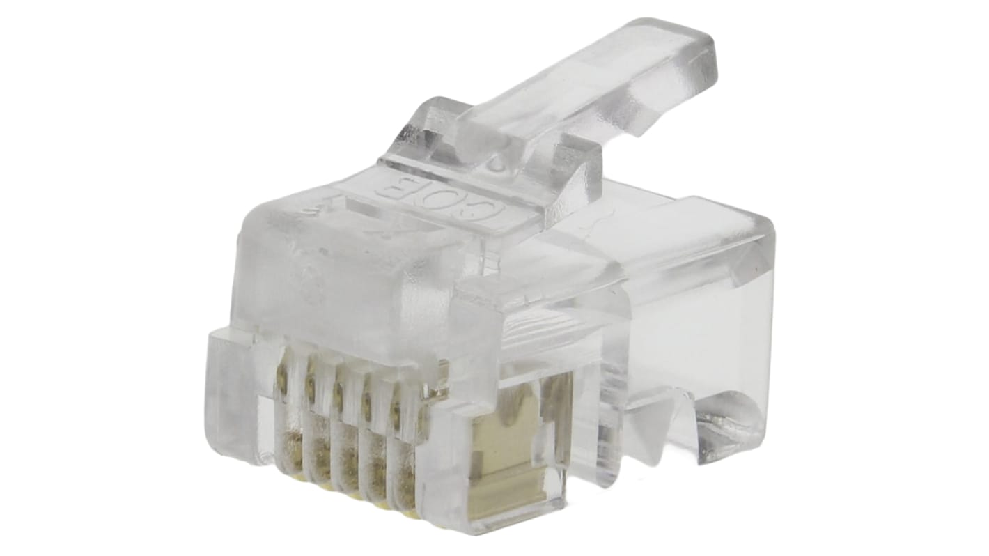 MH Connectors MHRJ Series Male RJ12 Connector, Cable Mount, UTP Shield Straight 6P6C -Way