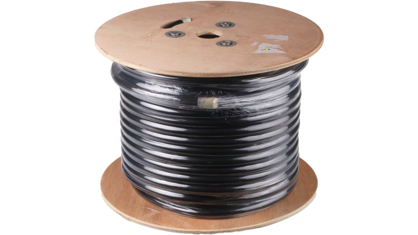 RS PRO Netzkabel, 5-adrig Schwarz x 2,5 mm² /Ø 14.6mm,  50m, 450/750 V ac, CPE
