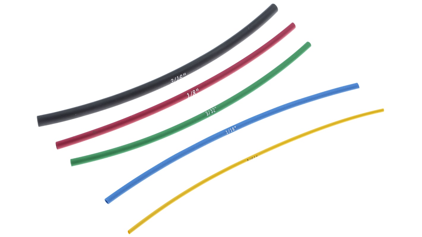 Teplem smrštitelné bužírky průměr 1.17mm smršťovací poměr 2:1 Polyolefin 152mm