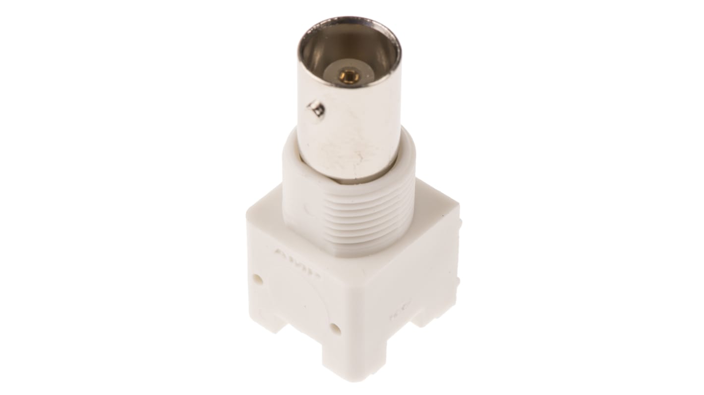 TE Connectivity BNC Series, jack PCB Mount, 50Ω, Through Hole Termination, Right Angle Body