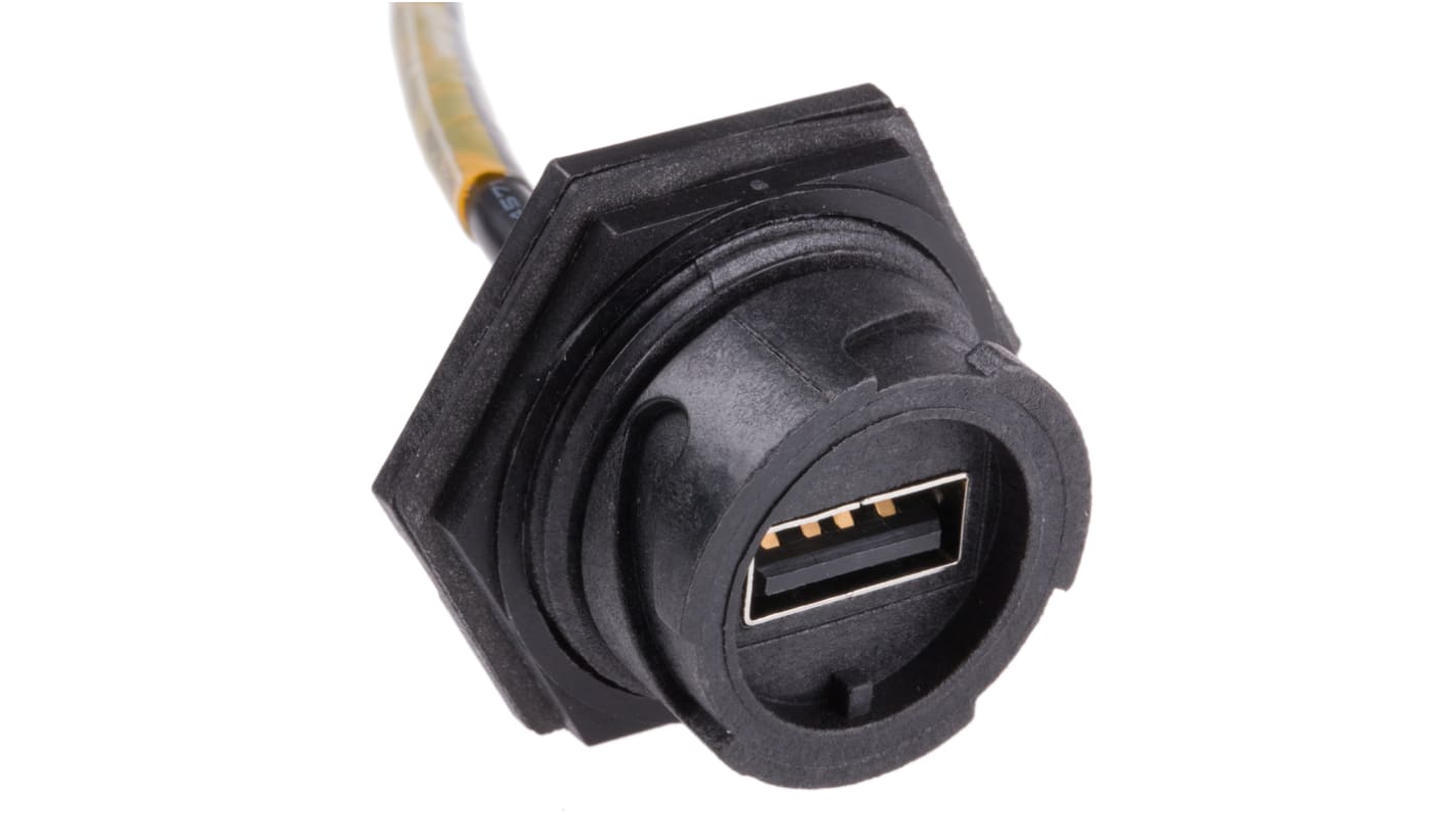 Câble USB Molex USB A vers USB A, 2m, Noir