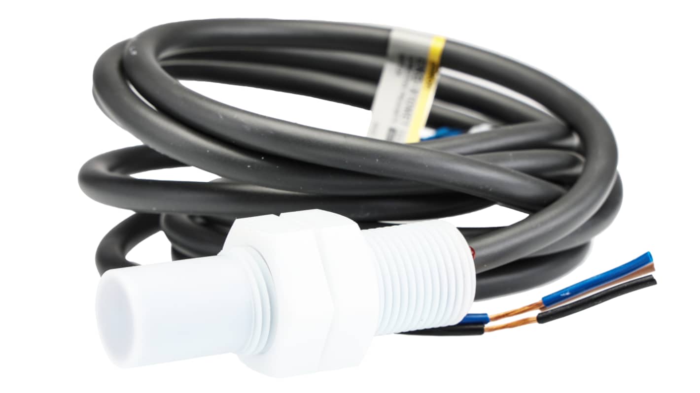 Omron Capacitive Threaded Barrel Proximity Sensor, M18, 10 mm Detection, NPN NO, 10 → 30 V dc